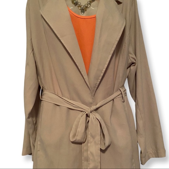 Vera Wang light sand duster jacket - Picture 2 of 5